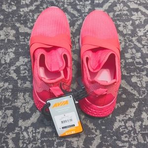 NWT Avia Women's Slip on Red Sneakers ~Size 9